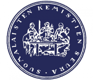 Suomen kemistien seuran logo.